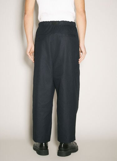 면 혼방 벨티드 팬츠 Comme des Garçons Homme 면 혼방 벨티드 팬츠 네이비 cdh0158011