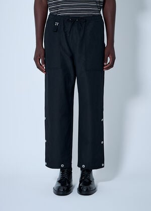 Comme des Garçons Homme Wool-And-Linen Pants Black cdh0160003