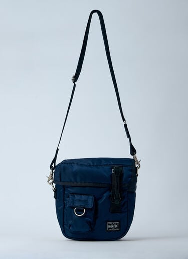 Comme des Garçons Homme 徽标印花斜挎包  藏蓝色 cdh0160004