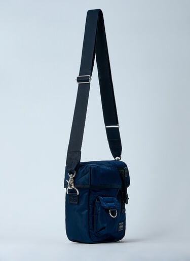 Comme des Garçons Homme 徽标印花斜挎包  藏蓝色 cdh0160004