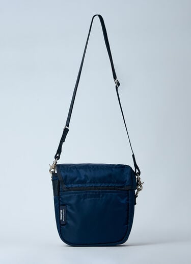 Comme des Garçons Homme 徽标印花斜挎包  藏蓝色 cdh0160004