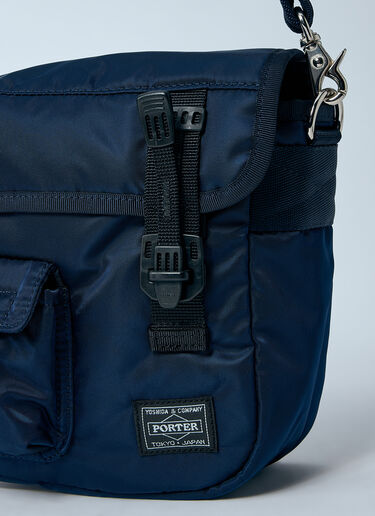 ロゴプリントクロスボディバッグ Comme des Garçons Homme ロゴプリントクロスボディバッグ ネイビー cdh0160004