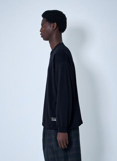 Comme des Garçons Homme 徽标印花棉质针织衫  黑色 cdh0160006
