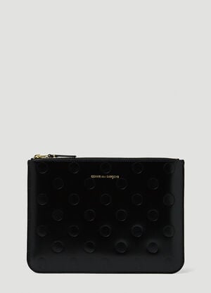 Comme des Garçons Wallet Dots Large Pouch Black cdw0347008