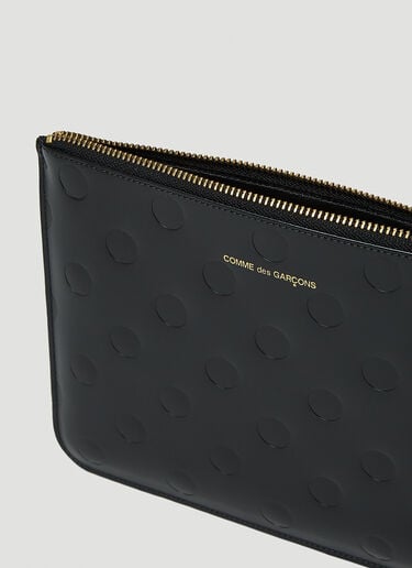Dots Large Pouch Comme des Garçons Wallet Dots Large Pouch Black cdw0347008