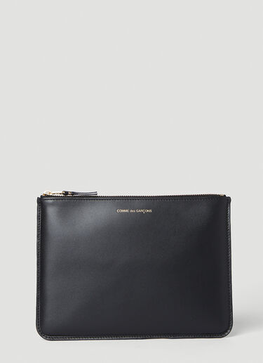 내부 프린트 지퍼 파우치 Comme des Garçons Wallet 내부 프린트 지퍼 파우치 블랙 cdw0352004