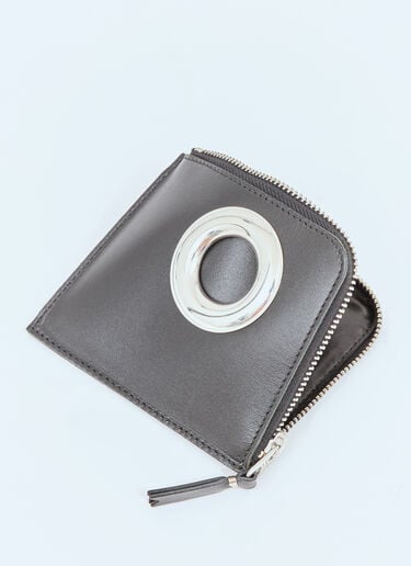 シルバーアイレット コインウォレット Comme des Garçons Wallet シルバーアイレット コインウォレット ブラック cdw0357011