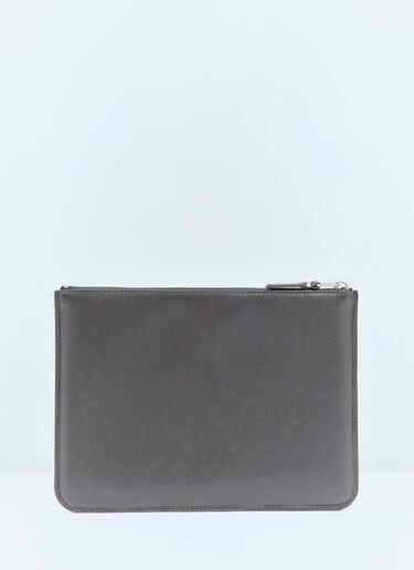 Comme des Garçons Wallet シルバーアイレットポーチ ブラック cdw0357012