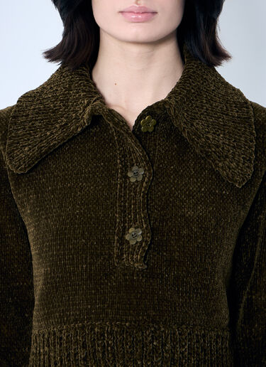 Cecilie Bahnsen Calla Sweater Green cec0259005