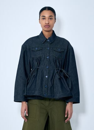 Cecilie Bahnsen Alice Denim Jacket Blue cec0259012