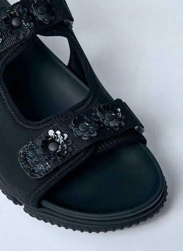 Cecilie Bahnsen Embellished Sandals Black cec0259019