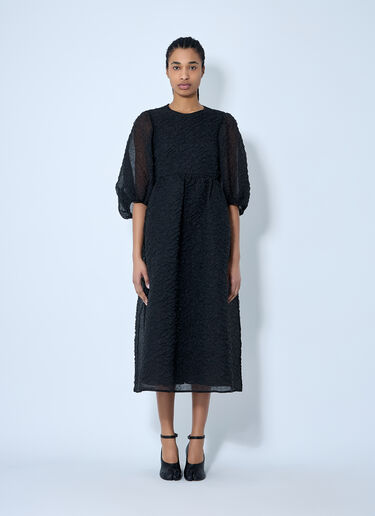 Karmen Textured Midi Dress Cecilie Bahnsen Karmen Textured Midi Dress Black cec0260001