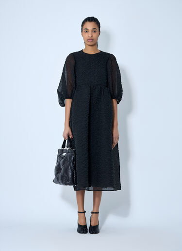 Karmen Textured Midi Dress Cecilie Bahnsen Karmen Textured Midi Dress Black cec0260001