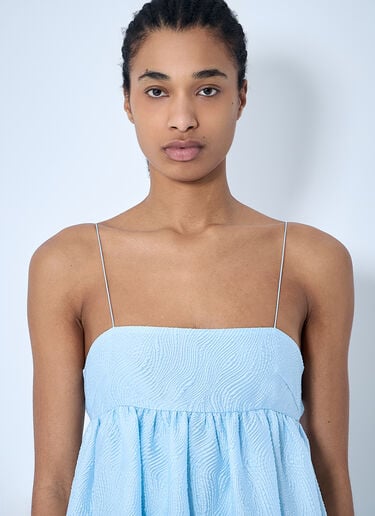 Cecilie Bahnsen レイヤードミディドレス  ライトブルー cec0260002