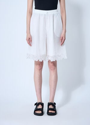 Cecilie Bahnsen Arya Shorts White cec0260003