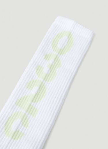 032C Logo Motif Socks White cee0148015