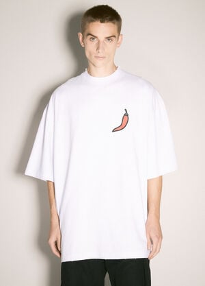 032C On Fire Oversized T-Shirt White cee0158001