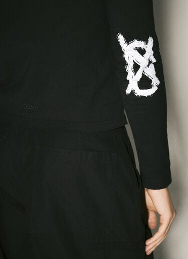 032C Victor Tight Long Sleeve T-Shirt Black cee0158006