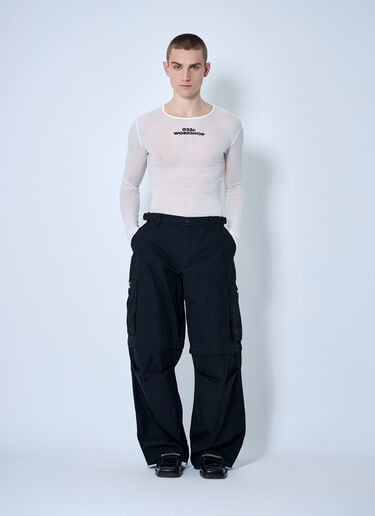 032C Knit Logo Print Top White cee0160007