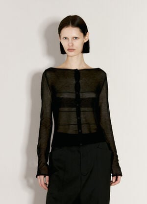 032C Trompe L'oeil Cardigan Black cee0255003