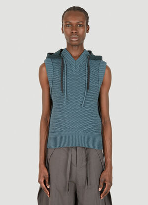 Craig Green Knot Hooded Vest Blue cgr0148011