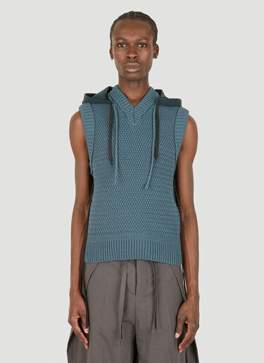 Knot Hooded Vest Craig Green Knot Hooded Vest Blue cgr0148011