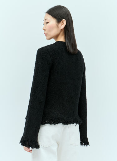 상단 버튼 칼라리스 쇼트 재킷 Chloé 상단 버튼 칼라리스 쇼트 재킷 블랙 chl0255004