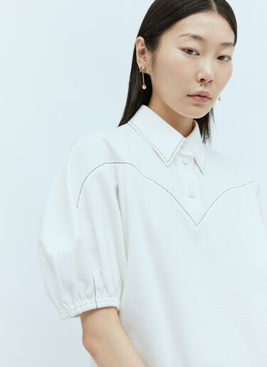 벌룬 소매 탑 Chloé 벌룬 소매 탑 화이트 chl0255013