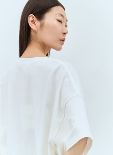 クロップド ボクシーロゴTシャツ Chloé クロップド ボクシーロゴTシャツ ホワイト chl0257012