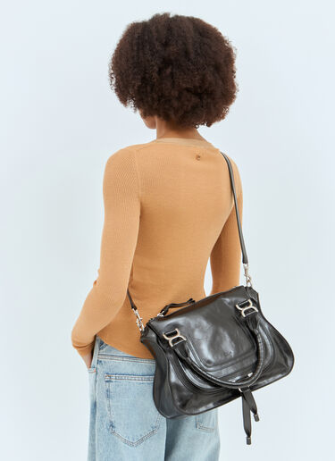 Chloé 미디엄 마시 숄더백  블랙 chl0257024