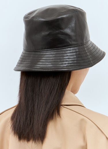 로고 자수 버킷 햇 Chloé 로고 자수 버킷 햇 블랙 chl0257039