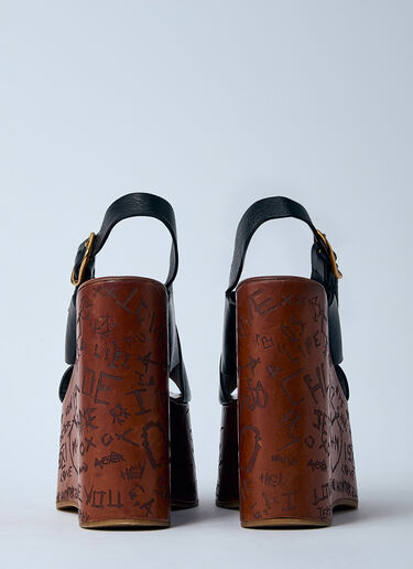 Chloé Maxime 坡跟凉鞋  黑色 chl0257042