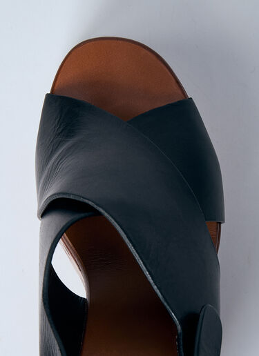 Chloé Maxime 坡跟凉鞋  黑色 chl0257042
