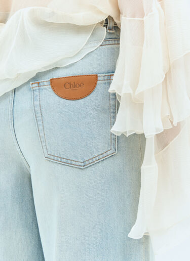 Chloé 阔腿牛仔裤 蓝色 chl0258001