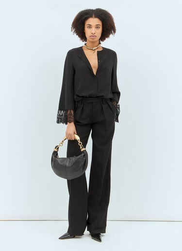 Chloé 스몰 팔찌 호보 핸드백 블랙 chl0258044