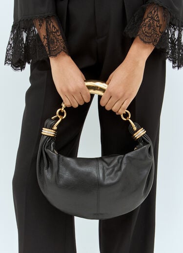 Chloé 스몰 팔찌 호보 핸드백 블랙 chl0258044