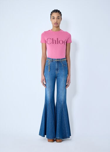 Chloé フルイドフレアジーンズ ブルー chl0259017