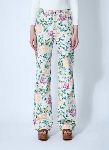 花卉图案牛仔裤 Chloé 花卉图案牛仔裤 蓝色 chl0260004