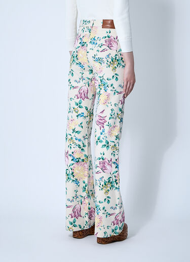 花卉图案牛仔裤 Chloé 花卉图案牛仔裤 蓝色 chl0260004