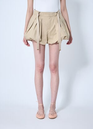 Chloé Mini Balloon Shorts Beige chl0260008