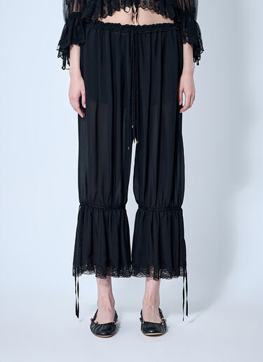 Fluid Crop Pants Chloé Fluid Crop Pants Black chl0260012