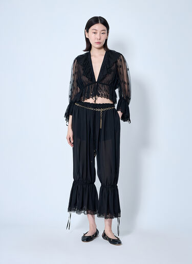 Chloé Fluid Crop Pants Black chl0260012