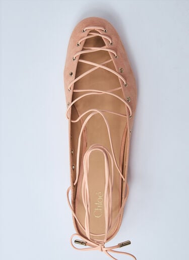 Ghillies 芭蕾平底鞋 Chloé Ghillies 芭蕾平底鞋 粉色 chl0260015