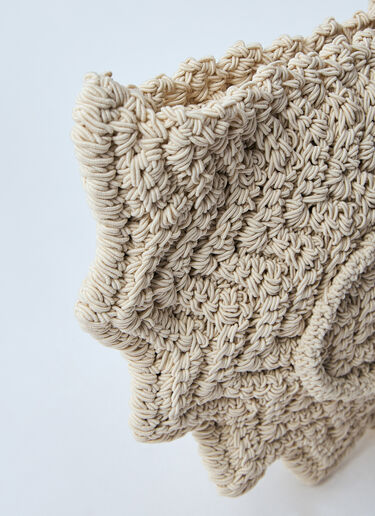 Chloé Small Bracelet Paravent Crochet Tote Bag Ivory chl0260028