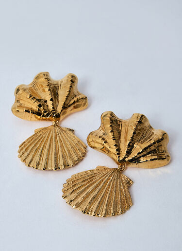 Chloé Shell Earrings Gold chl0260035
