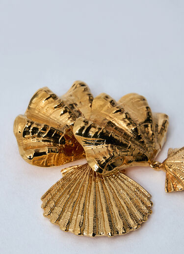 Chloé Shell Earrings Gold chl0260035