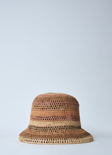 Woven Bucket Hat Chloé Woven Bucket Hat Beige chl0260038