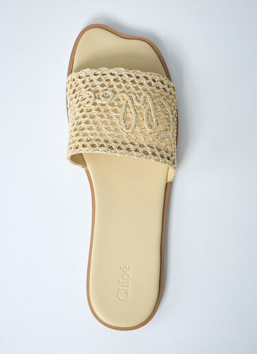 Logo Motif Slides Chloé Logo Motif Slides Brown chl0261034
