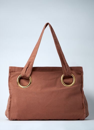 Chloé Plage Printed Tote Bag Pink chl0261049