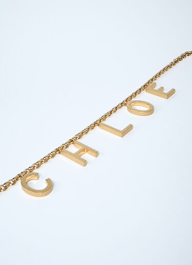 Logo Motif Bracelet Chloé Logo Motif Bracelet Gold chl0261057